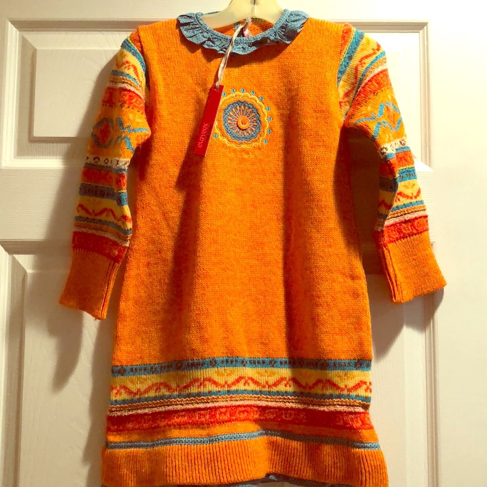 Girl’s Orange French Dress